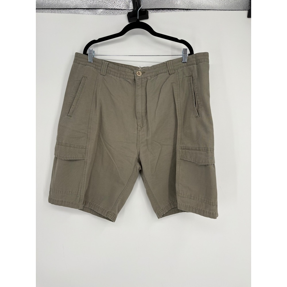 Jachs Cargo Shorts Mens 40 Olive Green Cotton Twill Utility Multi Pocket Casual